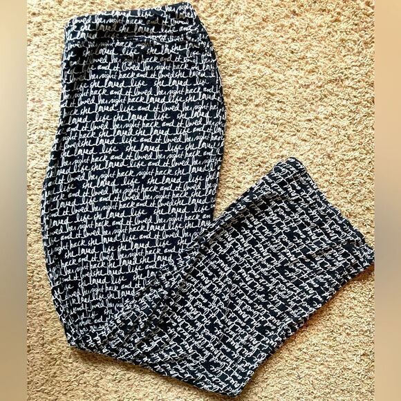 Soma Graphic Script PJ bottoms “she loved life and it loved her right back” Long - Picture 1 of 7